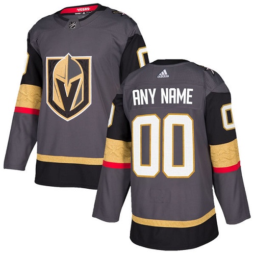 NHL Vegas Golden Knights Trikot Benutzerdefinierte Heim Grau Authentic